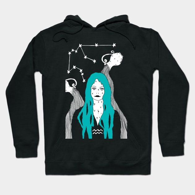 Aquarius by Allie Hartley Hoodie by AllieHartleyArt